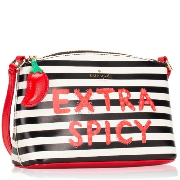 KATE SPADE EXTRA SPICY MILLIE BLACK MULTI STRIPE - Picture 3 of 6